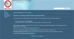 Desktop Screenshot of bulldogpoolcleaning.com